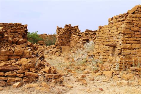 Ruins of Kuldhara, a Haunted Village in Rajasthan Stock Photo - Image of brahmins, houses: 244499314