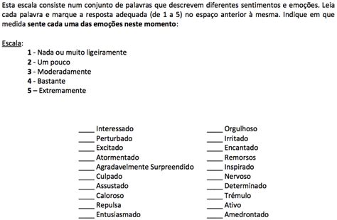 16: PANAS scale from the user form. | Download Scientific Diagram