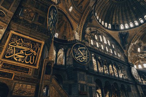 The Interior of the Hagia Sophia Grand Mosque · Free Stock Photo