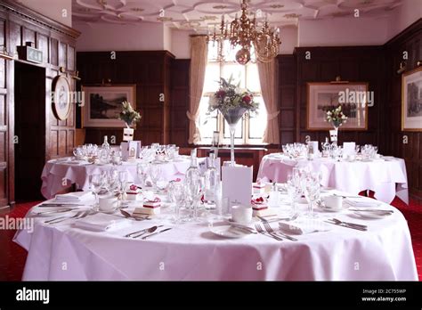 Eastwell Manor restaurant interior Stock Photo - Alamy