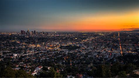 Aerial view of Los Angeles, California