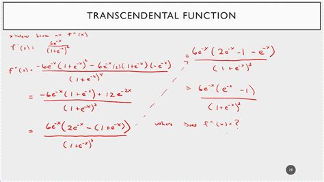 Curve Sketching - A Transcendental Function Example - YouTube