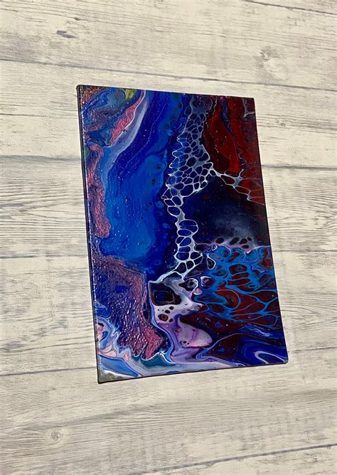 Acrylic Pour on Canvas Board 5x7 | Etsy