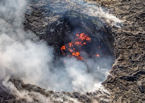 Man jumps safety barrier and falls into Kilauea Volcano