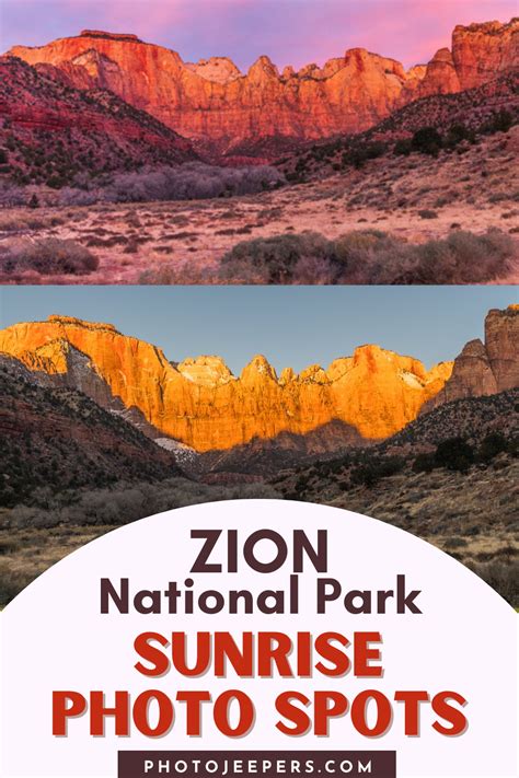 Best Photo Spots For Sunrise at Zion National Park - PhotoJeepers