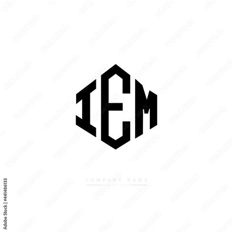 IEM letter logo design with polygon shape. IEM polygon logo monogram ...