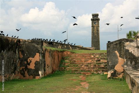 The Galle Fort, an old colonial fortified bastion in Galle, Sri Lanka ...