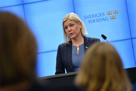 Sweden's first female prime minister, Magdalena Andersson, resigns hours later : NPR