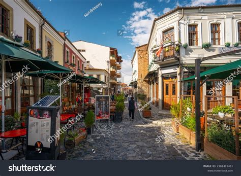 Korce Albania 12052021 Old Bazaar Korca Stock Photo 2161412461 ...