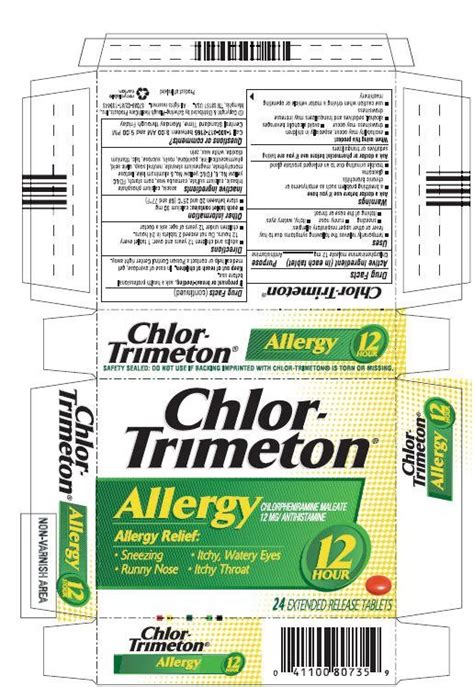 Chlor-Trimeton 12 Hour (Schering Plough HealthCare Products ...