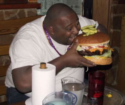 Fat guy eating burger Meme Generator - Piñata Farms - The best meme ...