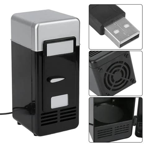 Hot Fashion Black ABS 5V 10W USB Car Portable Mini Drink Cooler New Car ...