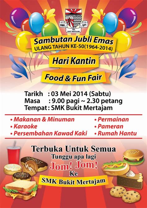 UBK SMK BKT MERTAJAM: Hari Kantin Food & Fun Fair ~Sambutan Jubli Emas Ke-50 (1964-2014)