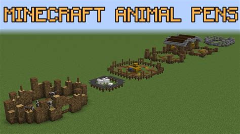 Minecraft Animal Pen Ideas! | Minecraft, Animal pen, Minecraft farm