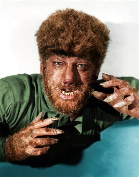 Lon Chaney Jr. in "The Wolfman", 1941. : r/Colorization