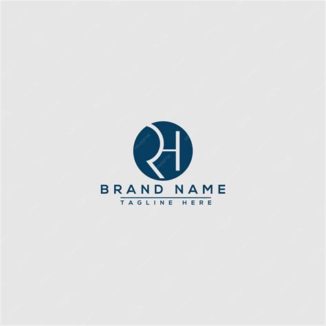 Premium Vector | Rh logo design template vector graphic branding element