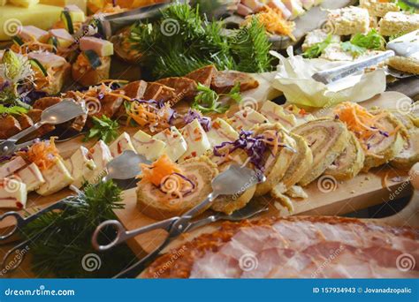 Breakfast buffet catering stock image. Image of party - 157934943