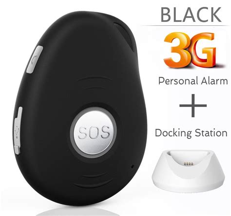 3G VisionOne GPS Tracker / Personal Alarm & Charging Dock Bundle -SOS Alarm, 2-way Talk, Fall ...