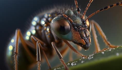 Premium Photo | A close up of a wasp's face