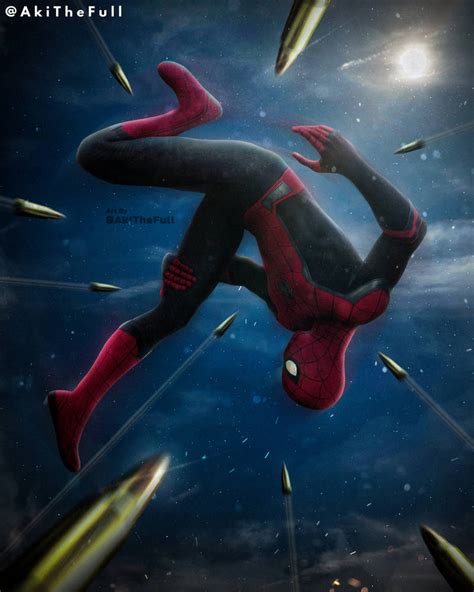 Spider-Man Dodging Bullets Mid-Air Artwork by AkiTheFullXD on DeviantArt