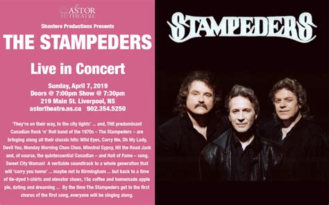 Astor Theatre | The Stampeders – Tickets on sale Nov.30