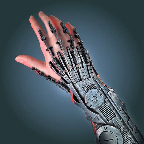 3d bionic hand model | Hand model, Robot hand, Bionic