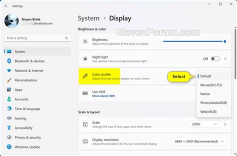 Change Display Color Profile in Windows 11 Tutorial | Windows 11 Forum