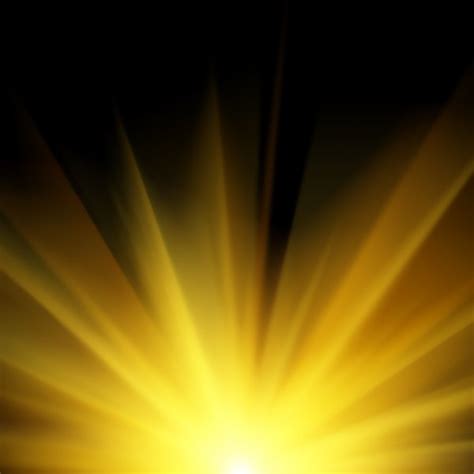 Sun and Sun rays over a black Background — Stock Photo © thirteen #36647385