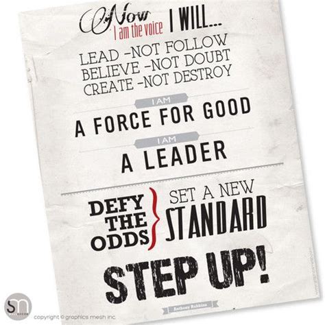 "STEP UP" Quote by Tony Robbins - Typography Art Print | Step up quotes ...