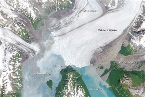 New Image Shows the Advance of Hubbard Glacier