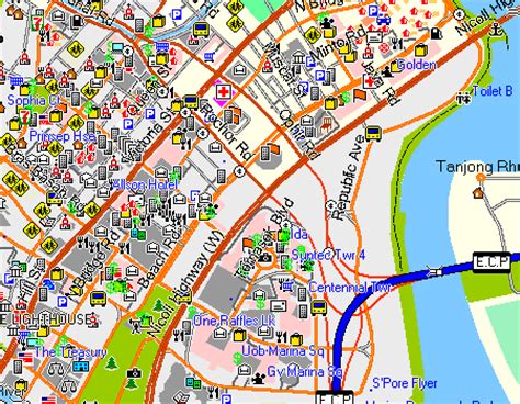 Maps: Singapore Map Detailed