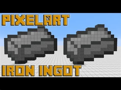 Let's do Pixel Art: Minecraft - Iron Ingot - YouTube