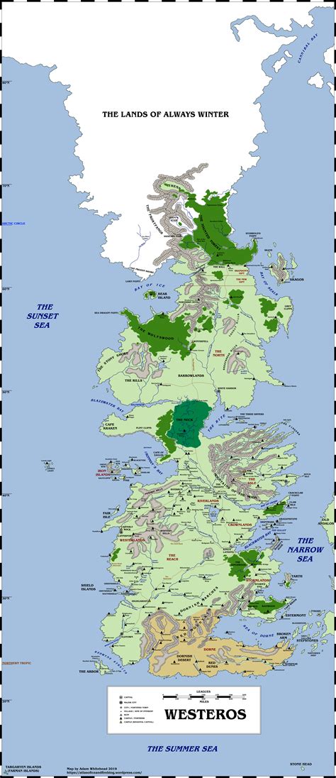 A New Map of Westeros | Atlas of Ice and Fire