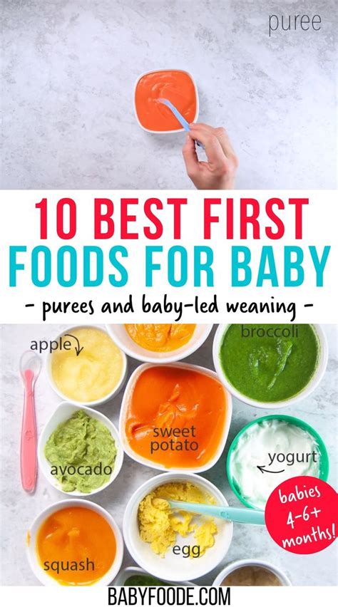 Best First Foods for Baby (purees & BLW) | Baby Foode [Video] | Recipe ...