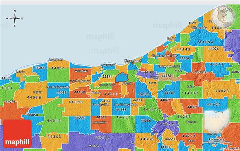 Cleveland Ohio Zip Code Map – Map VectorCampus Map