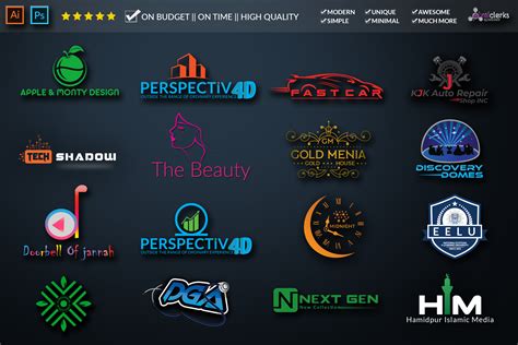 Logo design for any kind of Websites/ Brand / Company Professional, High Quality, Unique, Modern ...