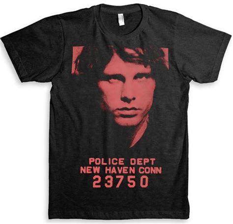 Jim Morrison Mugshot The Doors T Shirt by StrangeLoveTees on Etsy, $24. ...