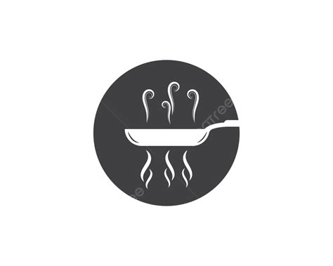 Cooking Pan Logo Vector Template Recipe Healthy White Vector, Recipe, Healthy, White PNG and ...