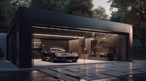 Premium Photo | An eyecatching depiction of a luxury car garage