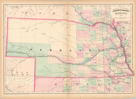 Asher & Adams’ Nebraska – Curtis Wright Maps