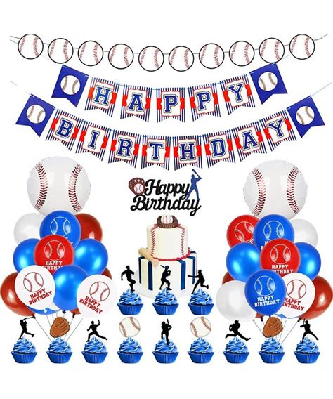 53 pcs baseball party decorations baseball party supplies including ...