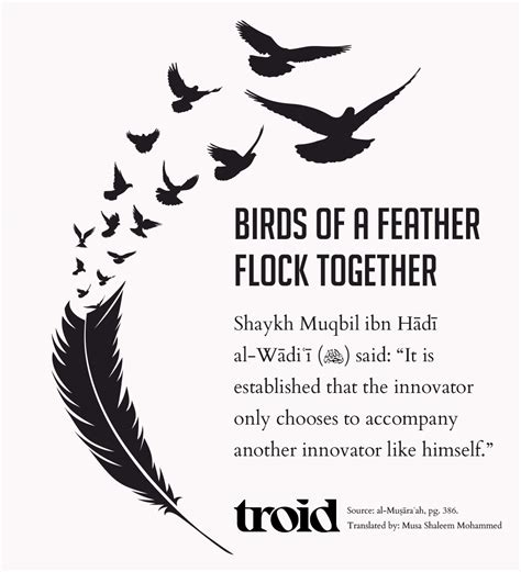 Birds of a Feather Flock Together - troid.org | Digital Daʿwah