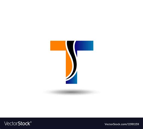 Letter t logo icon design template elements Vector Image