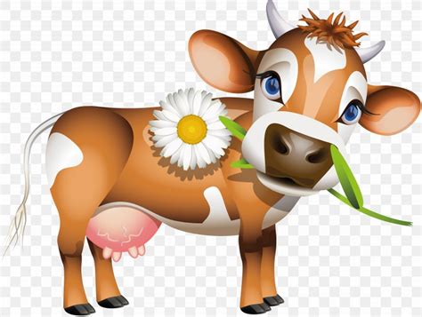 Jersey Cattle Holstein Friesian Cattle Calf Dairy Cattle Clip Art, PNG ...