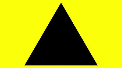 Black Triangle Yellow Background Left To Right - YouTube