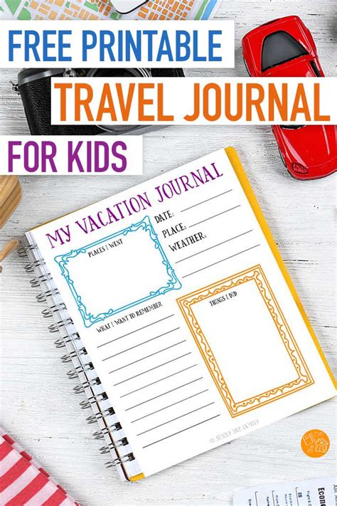 Free Printable Travel Journal for Kids | Sunny Day Family