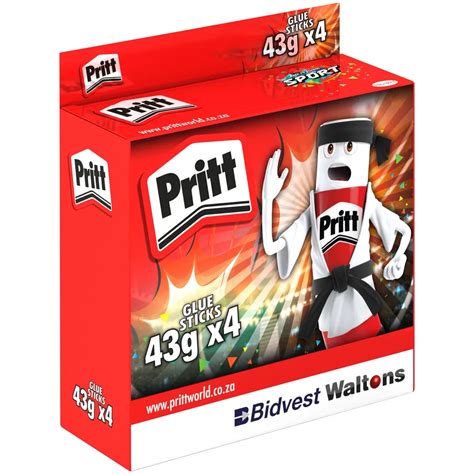 Pritt Stick Jumbo 43gr Value Pack Of 4 | Bidvest Waltons