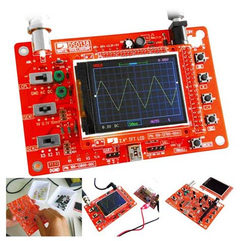 DSO138 Digital Oscilloscope DIY Kit DIY Parts for Oscilloscope Making ...