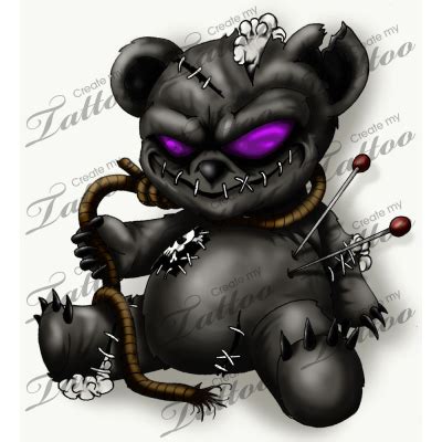 Pin by Mika Mika on Tats | Bear tattoo designs, Teddy bear tattoos, Voodoo doll tattoo