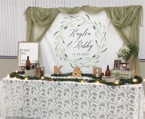 Greenery Wedding Backdrop Wedding Decorations Rustic Wedding | Etsy